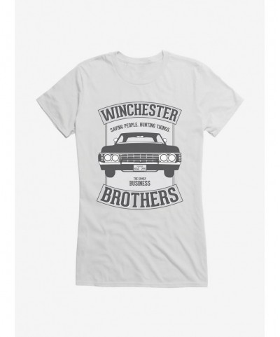 Exclusive Supernatural Winchester Brothers Baby Logo Girls T-Shirt $7.97 T-Shirts