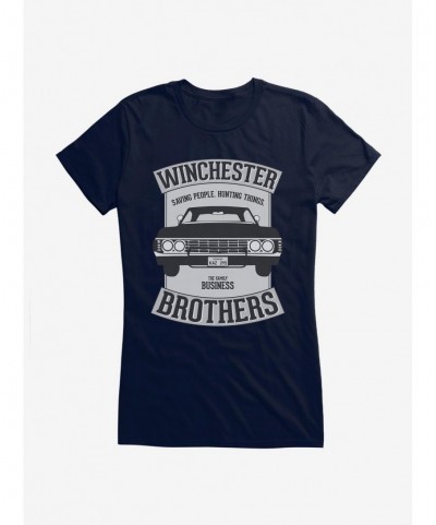 Exclusive Supernatural Winchester Brothers Baby Logo Girls T-Shirt $7.97 T-Shirts