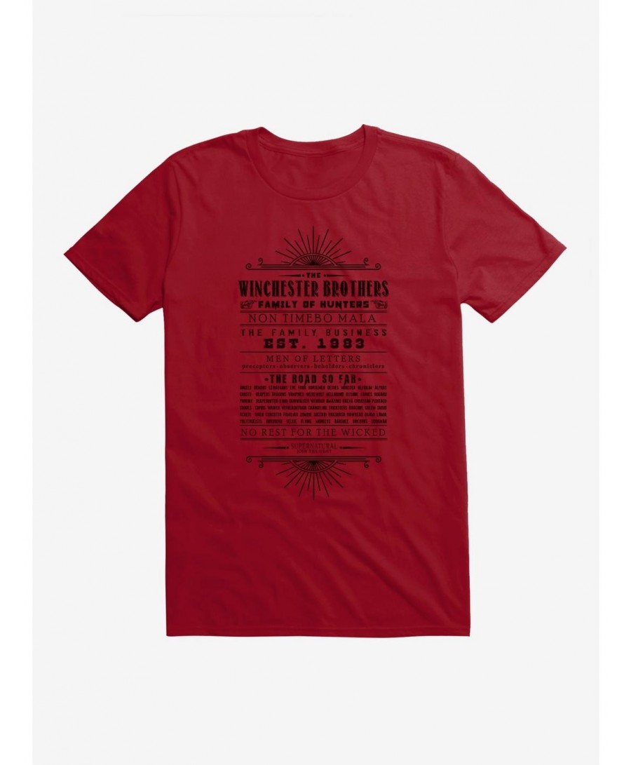 Sale Item Supernatural The Winchester Brothers T-Shirt $8.03 T-Shirts