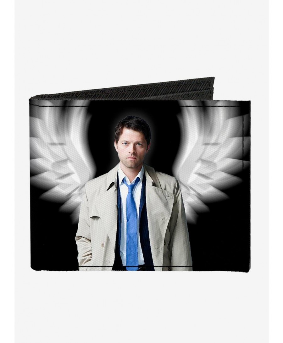 Premium Supernatural Castiel Angel Wings Bifold Wallet $9.82 Wallets