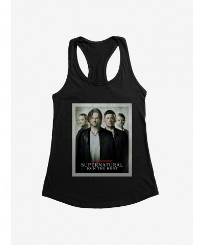 Hot Selling Supernatural Join The Hunt Distressed Poster Girls Tank $7.97 Tanks