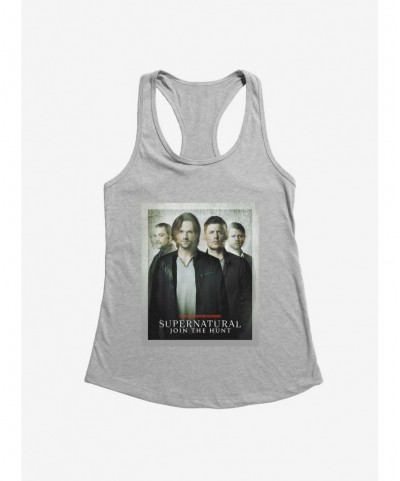 Hot Selling Supernatural Join The Hunt Distressed Poster Girls Tank $7.97 Tanks