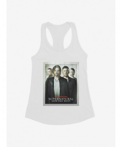 Hot Selling Supernatural Join The Hunt Distressed Poster Girls Tank $7.97 Tanks