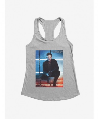 Discount Sale Supernatural Dean Winchester Squat Girls Tank $9.16 Tanks