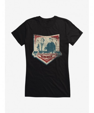 Festival Price Supernatural Join The Hunt Grunge Girls T-Shirt $6.97 T-Shirts