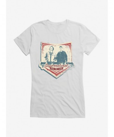 Festival Price Supernatural Join The Hunt Grunge Girls T-Shirt $6.97 T-Shirts