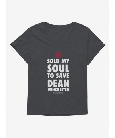 Wholesale Supernatural Sold My Soul To Save Dean Winchester Girls Plus Size T-Shirt $9.25 T-Shirts