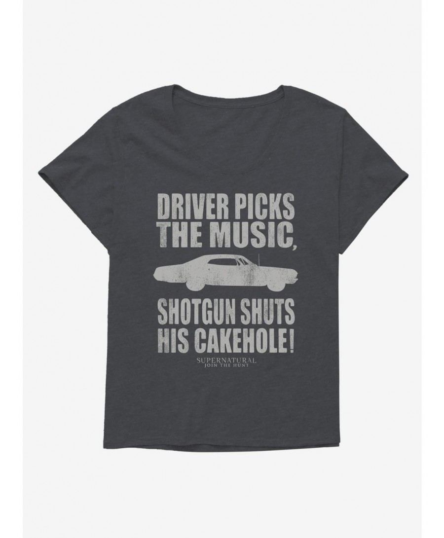 Seasonal Sale Supernatural Driver Picks The Music Girls Plus Size T-Shirt $10.17 T-Shirts